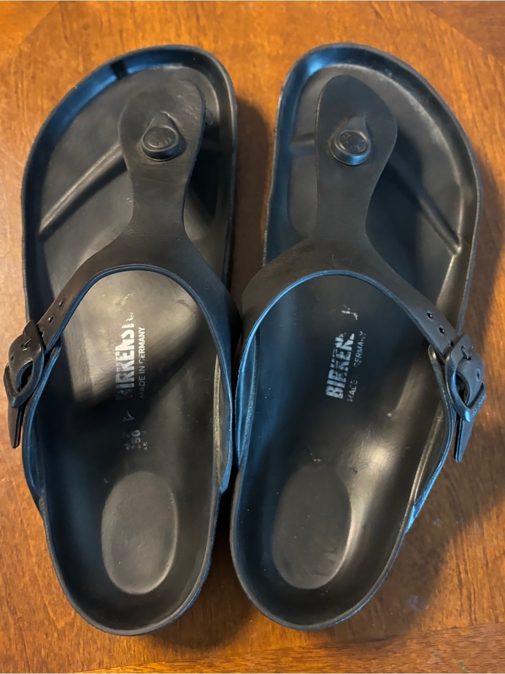 Birkenstock Black EVA Thong Sandals for Women